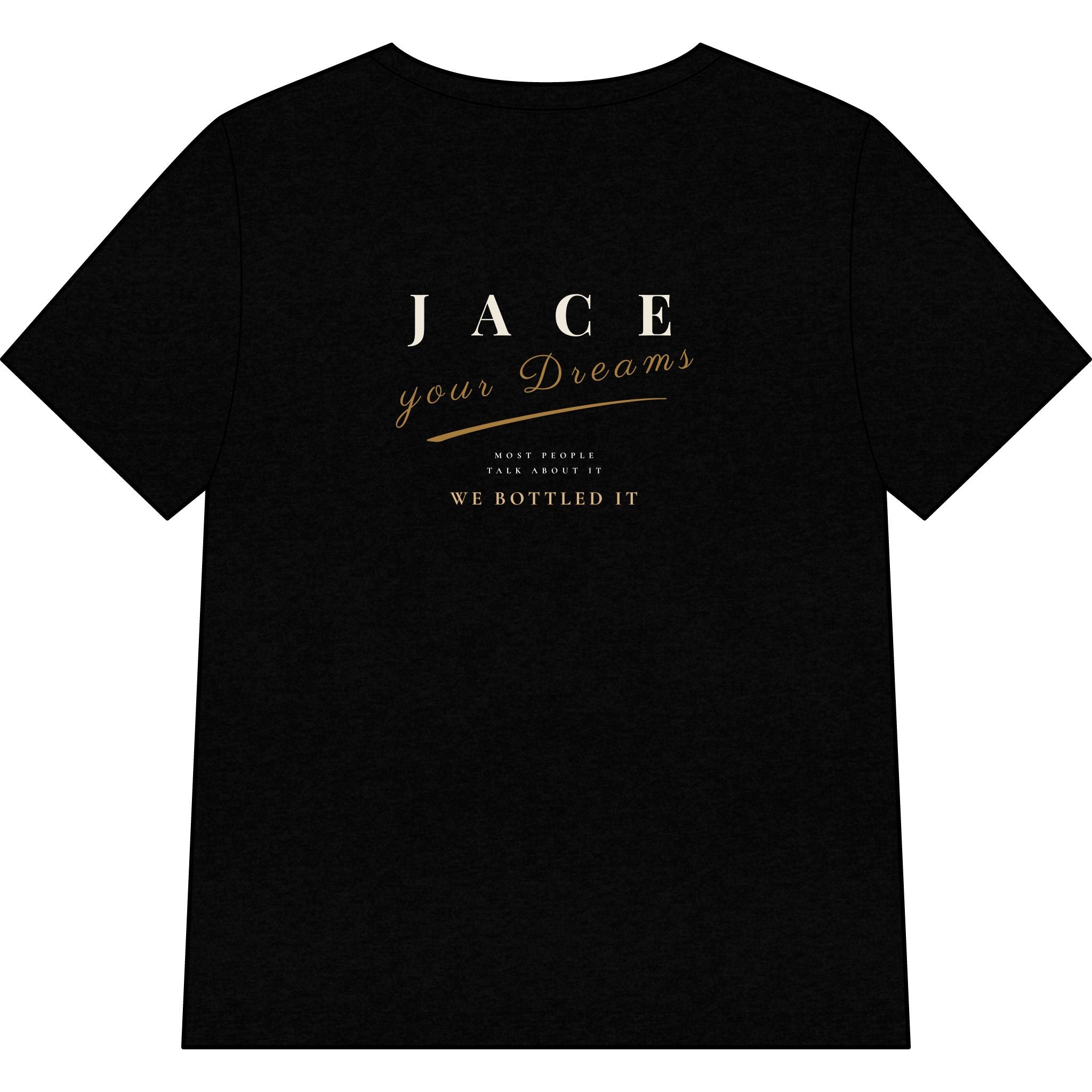 JACE Cellars "Your Dreams, Bottled." Women's V-Neck Tee